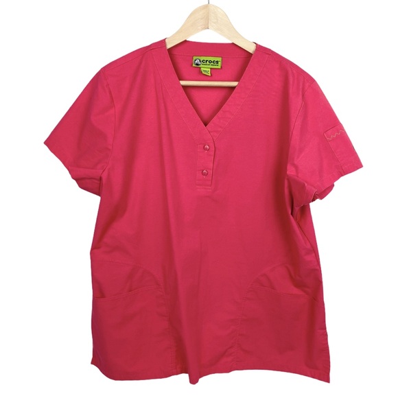 CROCS Tops - Crocs Medical Apparel Scrubs Top V Neck 3 Pocket